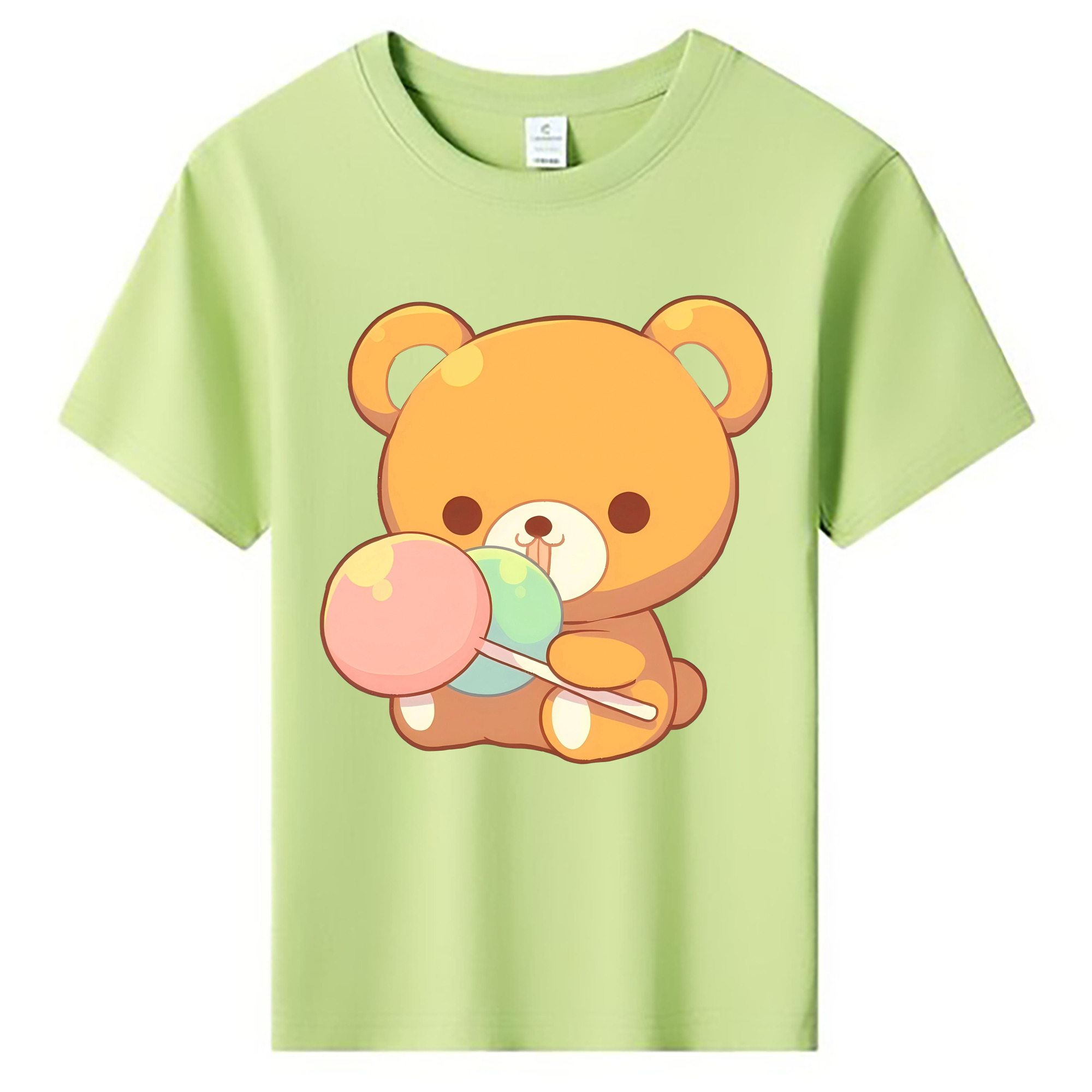 （画像用） リラックマ リラックマ キイロイトリ Rilakkuma Korilakkuma Kiiroitori 綿100％キッズTシャツ（フロントプリント）